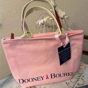 Dooney & Bourke Light Pink Canvas Lunch Tote insulated NWT rare find